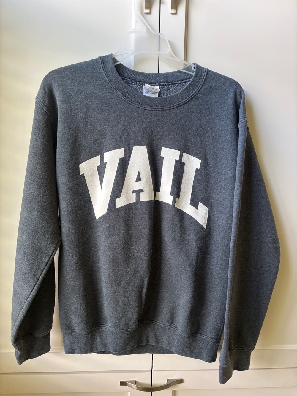 Gildan Dark Gray VAIL Crewneck Sweatshirt